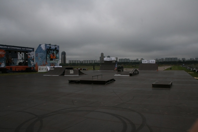 Скейт-парк для rap фестиваля MIR, г.Москва