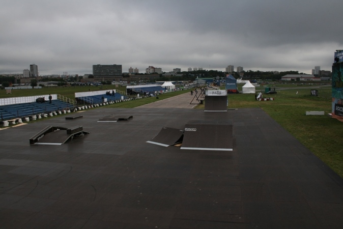 Скейт-парк для rap фестиваля MIR, г.Москва