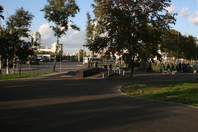 Скейт-парк на Ленинском проспекте, г.Москва