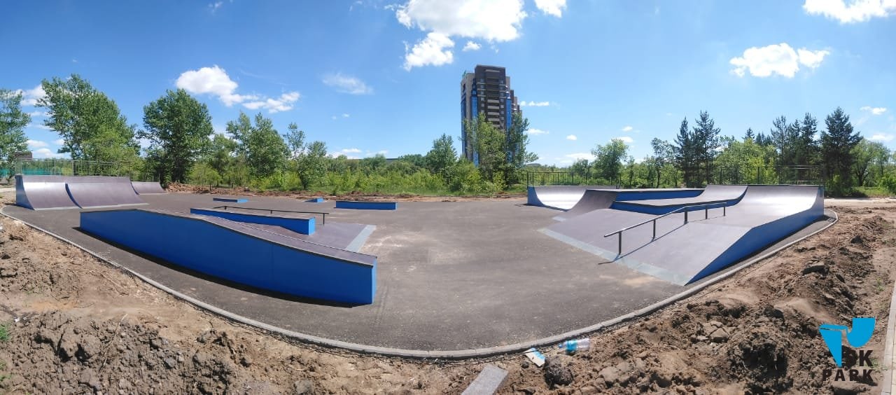 Закончена установка скейт площадки в Караганде