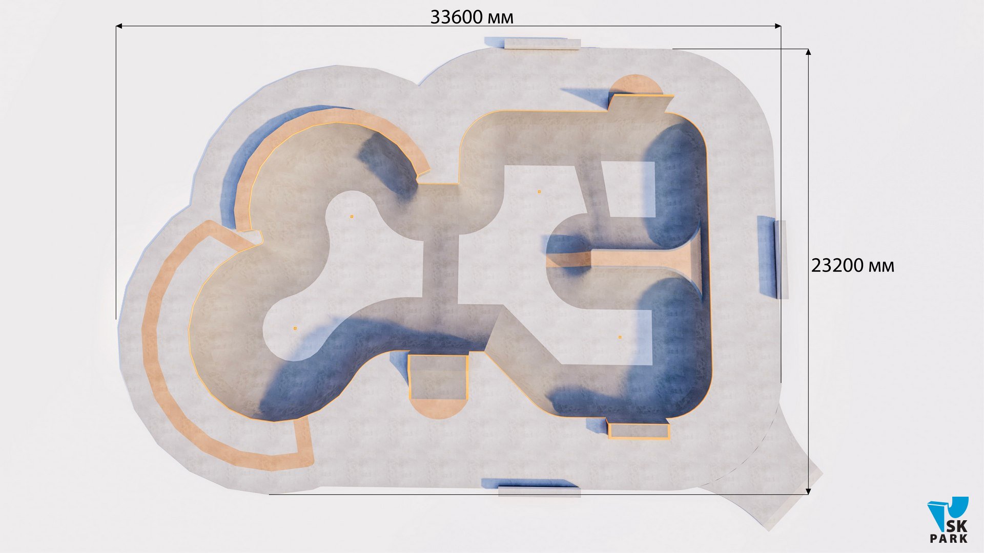 Бетонный боул SKBB-08