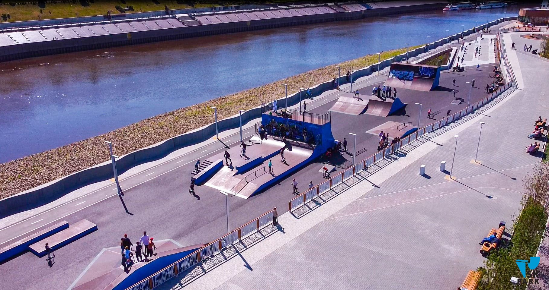 Новый универсальный скейт-парк в г. Тюмень