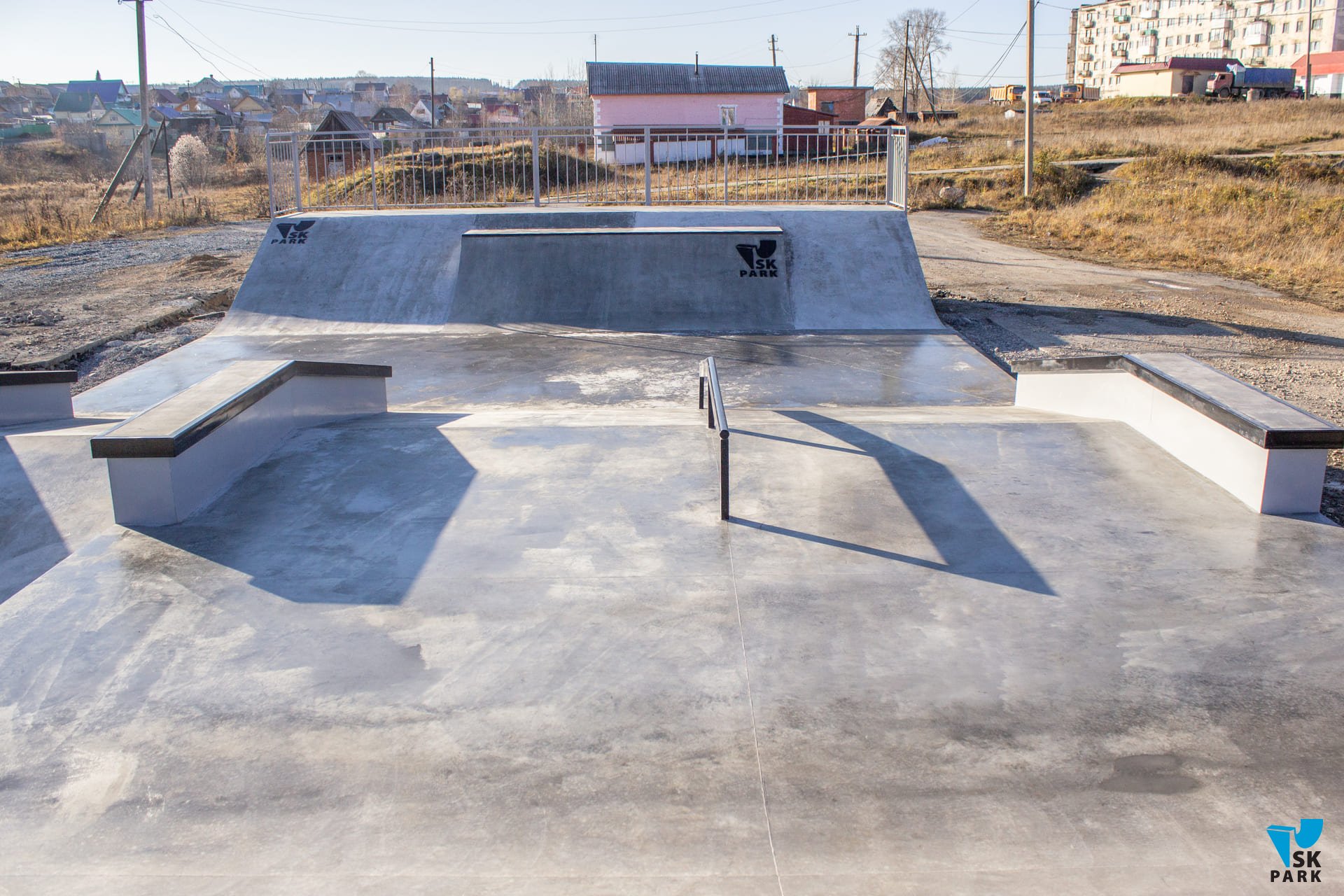 Бетонный скейт парк в г. Горнозаводске