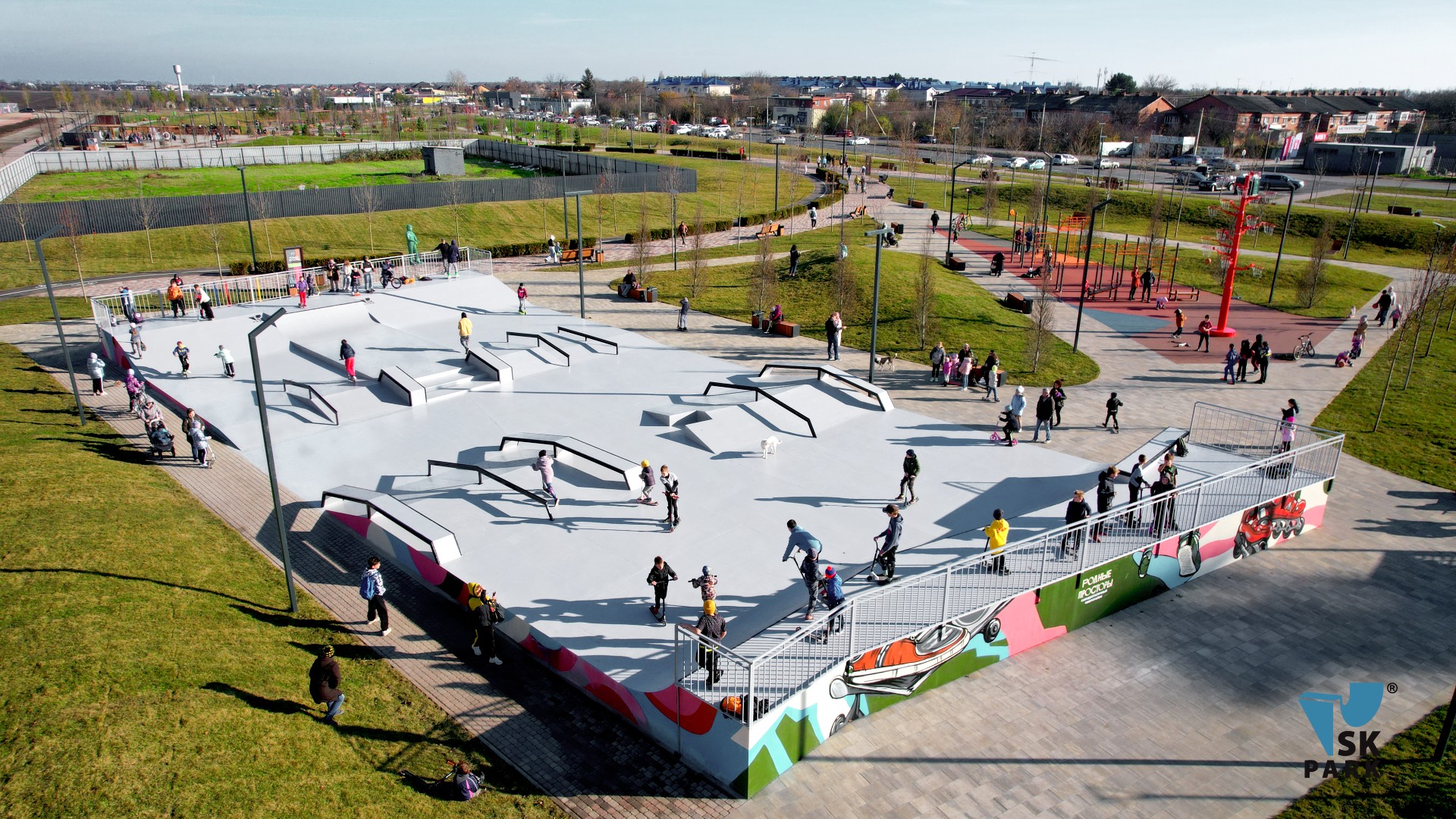 Бетонный скейт парк в г. Краснодар, ЖК Родные Просторы