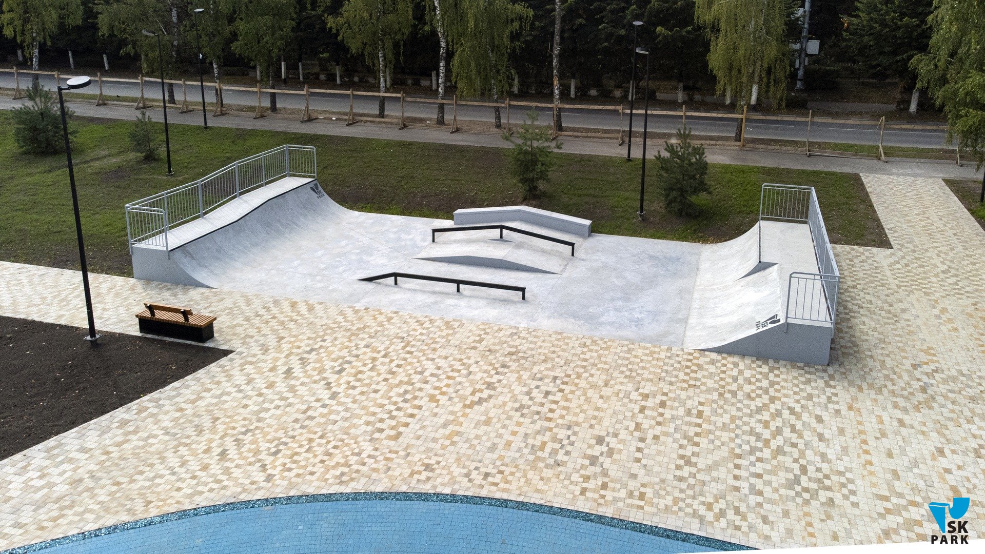 Бетонный скейт парк в г. Алексине