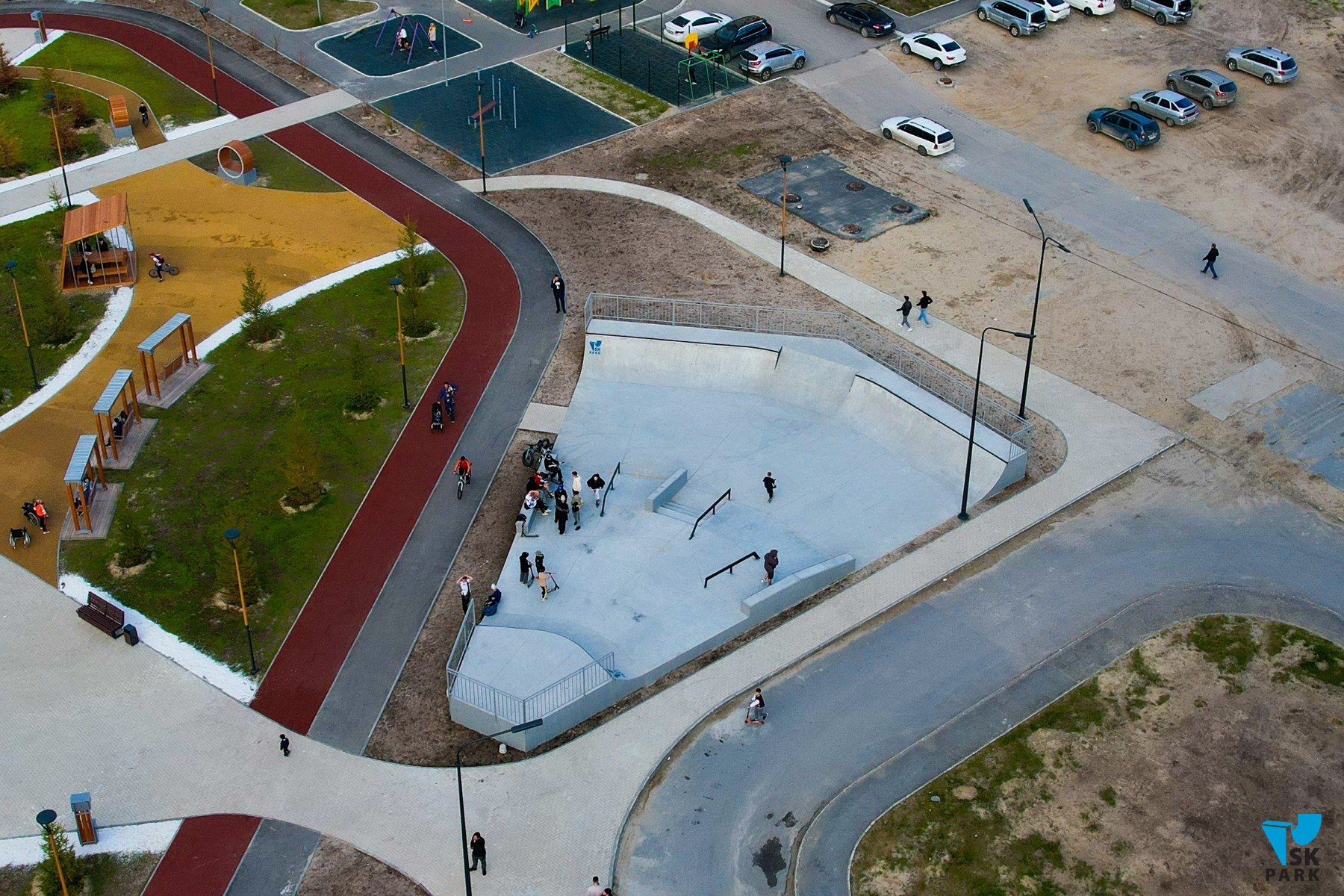 Новый Бетонный скейт парк в Коротчаево