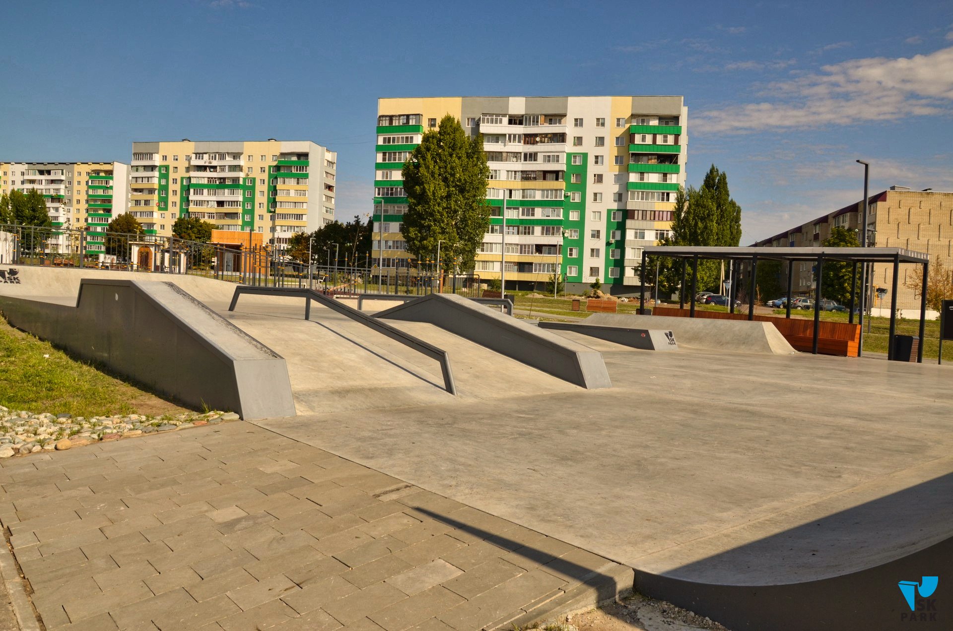 Новый бетонный скейт парк в Уварово